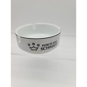1998 Schmidt Porcelana China Porcelain OK Churrascaria White Ashtray - BRASIL